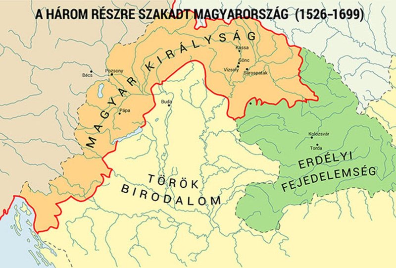 Így szakadt három részre Magyarország