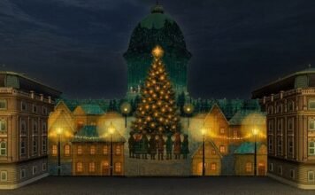 Adventi képeskönyvvé válik a Budavári Palota homlokzata