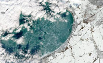 Az űrből örökítették meg a befagyott Balatont