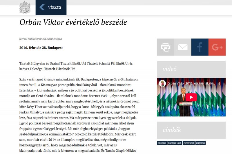 Komoly hib&aacute;t jav&iacute;tottak Orb&aacute;n Viktor honlapj&aacute;n