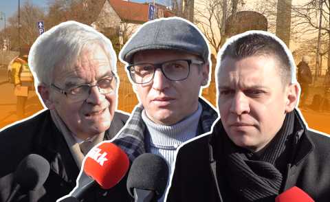 "Arr&oacute;l nem hallottam, hogy Magyar P&eacute;ter is el&iacute;t&eacute;lte" &ndash; Ukrajna ellen demonstr&aacute;ltak a nagyk&ouml;vets&eacute;g előtt