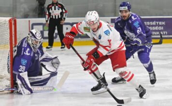 Csúnyán átrendezte az újpesti hokis arcát a korong
