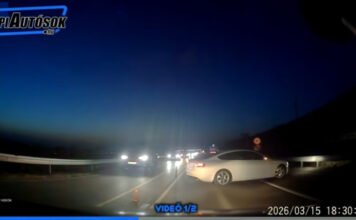 Hajmeresztő manőverrel fordult meg egy audis az M1-esen