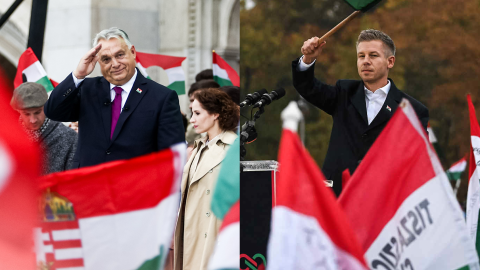 "Hol van a p&eacute;nz?" &ndash; Az MNB-botr&aacute;ny v&aacute;ros&aacute;ban ellent&uuml;ntetők v&aacute;rt&aacute;k Orb&aacute;n Viktort