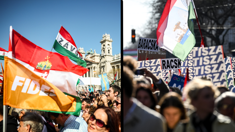 M&aacute;rcius 15. percről percre: Orb&aacute;n a Kossuth t&eacute;ren besz&eacute;l, mik&ouml;zben m&aacute;r gy&uuml;lekeznek a tisz&aacute;sok