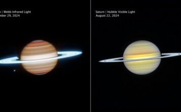 Páratlan képek készültek a Szaturnuszról