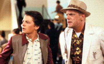 Ritka pillanat: közös fotón a Vissza a jövőbe főszereplői, Michael J. Fox és Christopher Lloyd