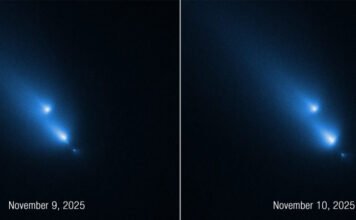 Véletlenül megfigyelték, ahogy darabokra esik egy üstökös