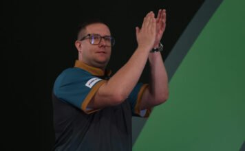 A tizedik kiemelt ellen is nagyot játszott a magyar dartsos, de egy 121-es kiszálló után jött a papírforma