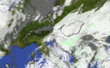 Poros felhőzettel borítja be Magyarországot az Erminio ciklon