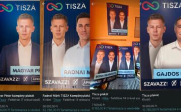 Tízezrekért árulják a tiszás választási plakátokat a Vinteden